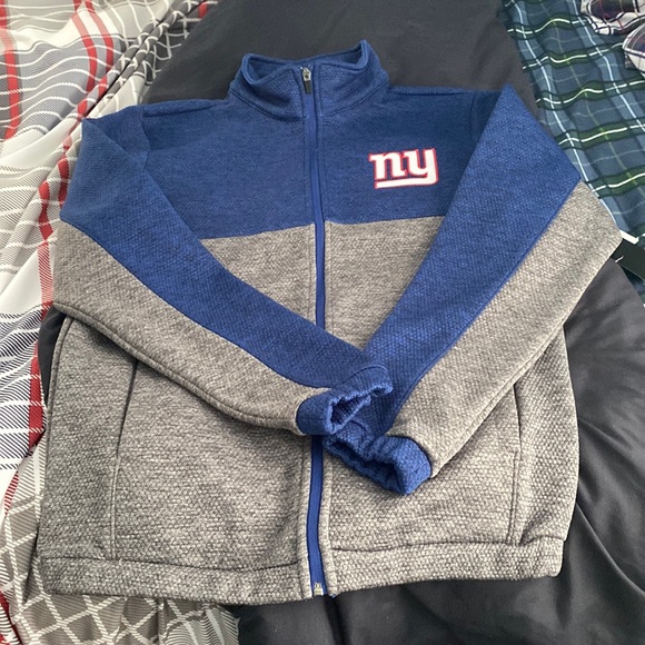 NFL Other - NWT fleece lined zip up Giants sweater jacket